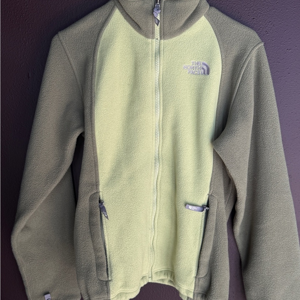 The North Face Two-Tone Green Fleece Jacket